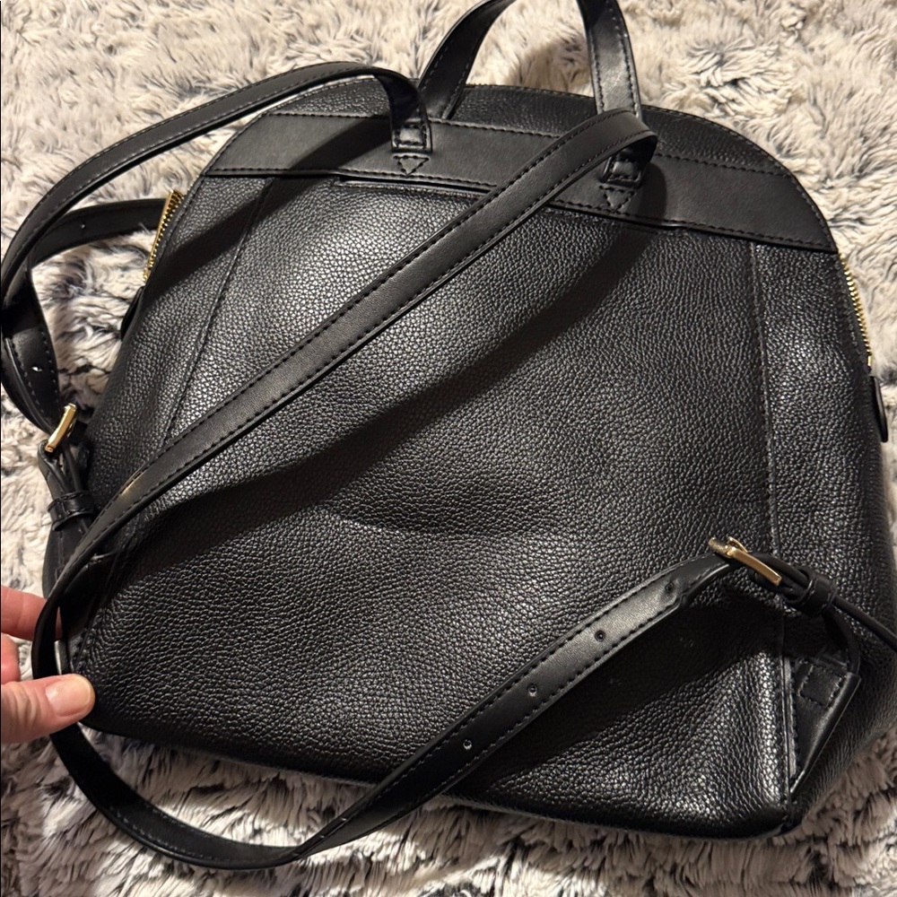 Michael Kors Black Pebbled Leather Backpack & Long leather wallet - Picture 6 of 8